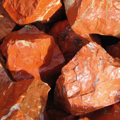 Gabionensteine / Jaspis rot  auf Anfrage